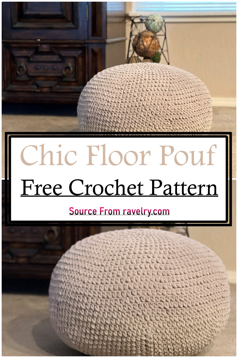 Chic Floor Pouf