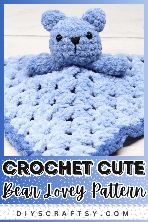 Crochet Bear Lovey Tutorial