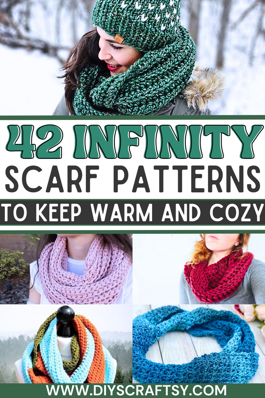  Crochet Infinity Scarf 
