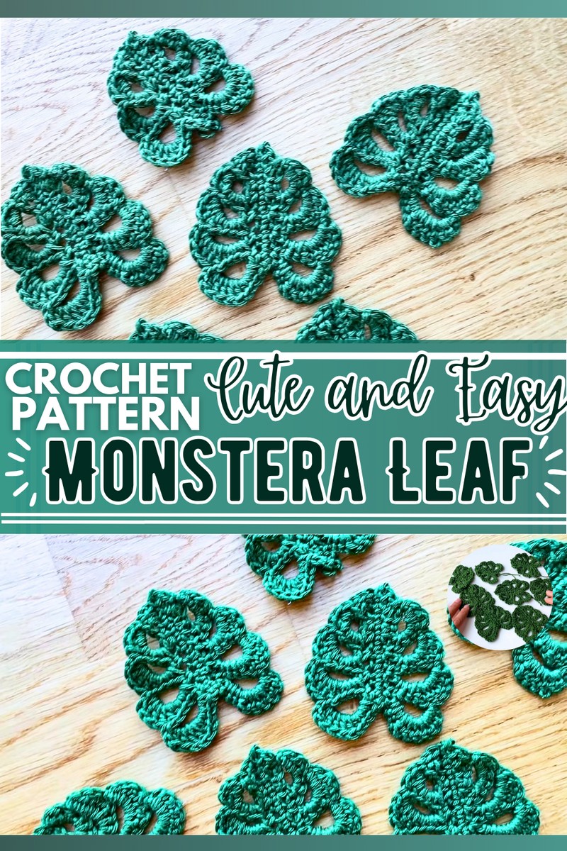 Crochet Monstera Leaf