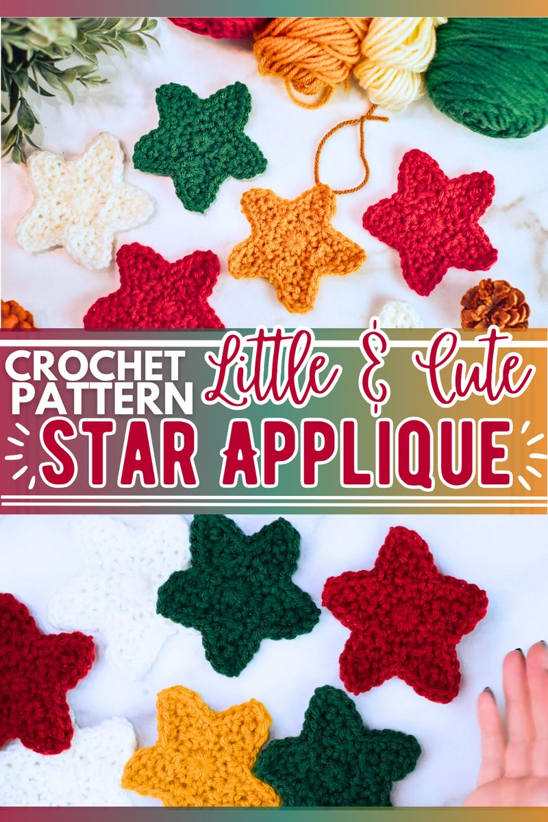Crochet Star Appliqué 