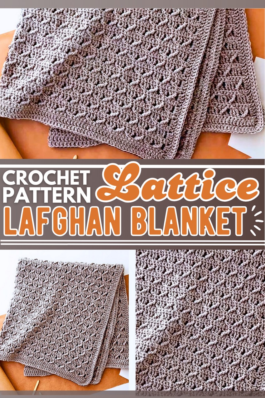 Crochet a Lattice Pattern Lapghan