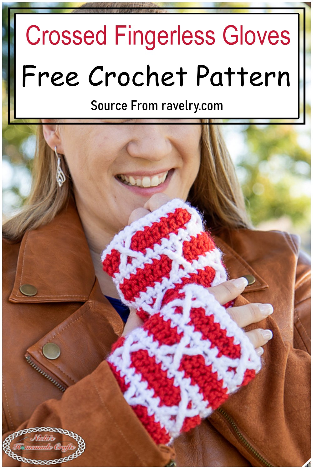 Crossed Fingerless Gloves