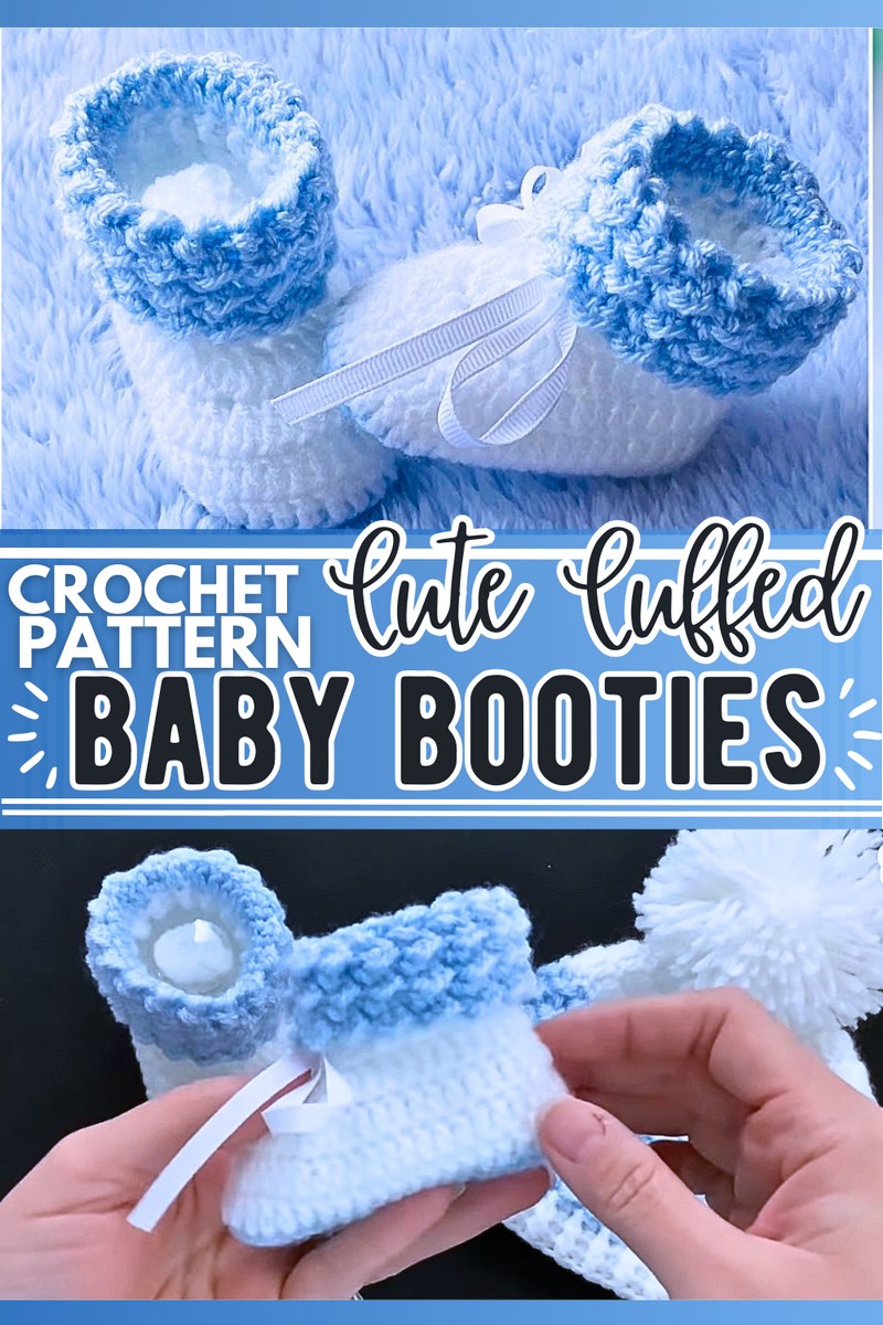 Cuffed Baby Booties