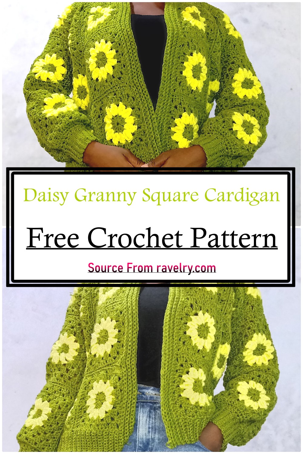 Daisy Granny Square Cardigan
