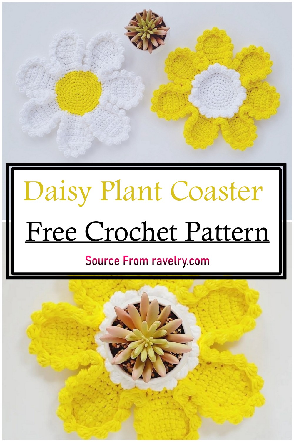 Daisy Plant Coaster