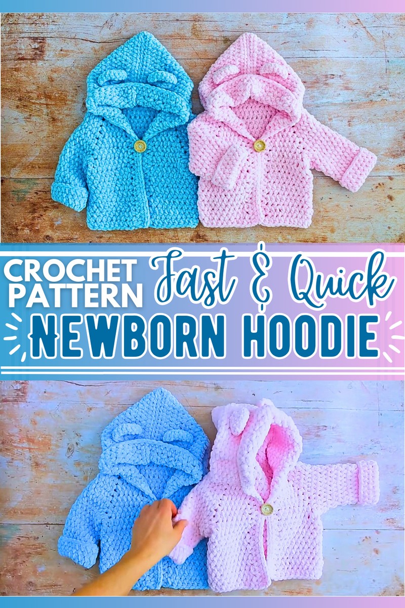 Fast Crochet Baby Hoodie 