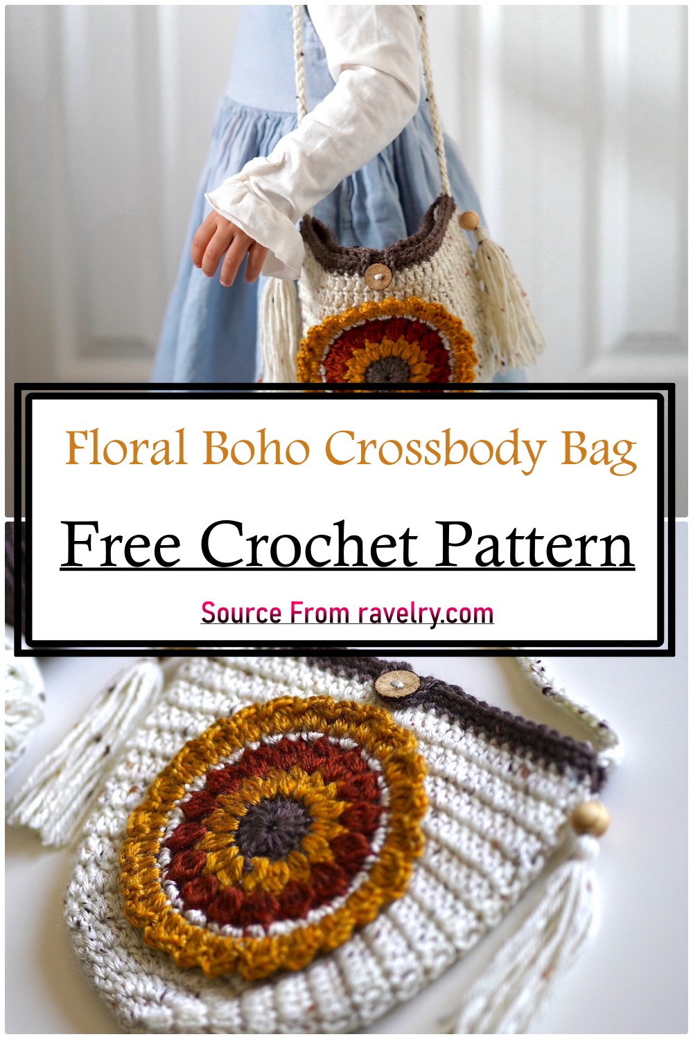 Floral Boho Crossbody Bag