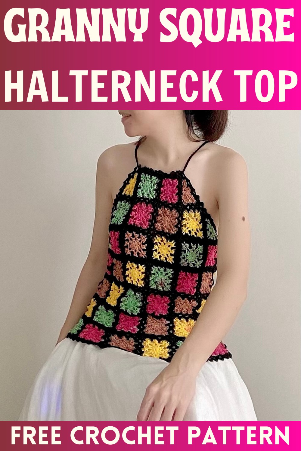 Granny Square Halterneck Top