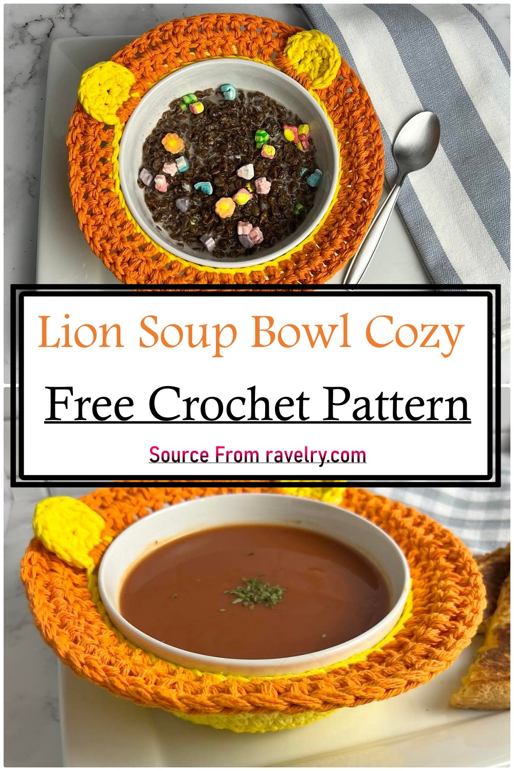 Lion Soup Bowl Cozy