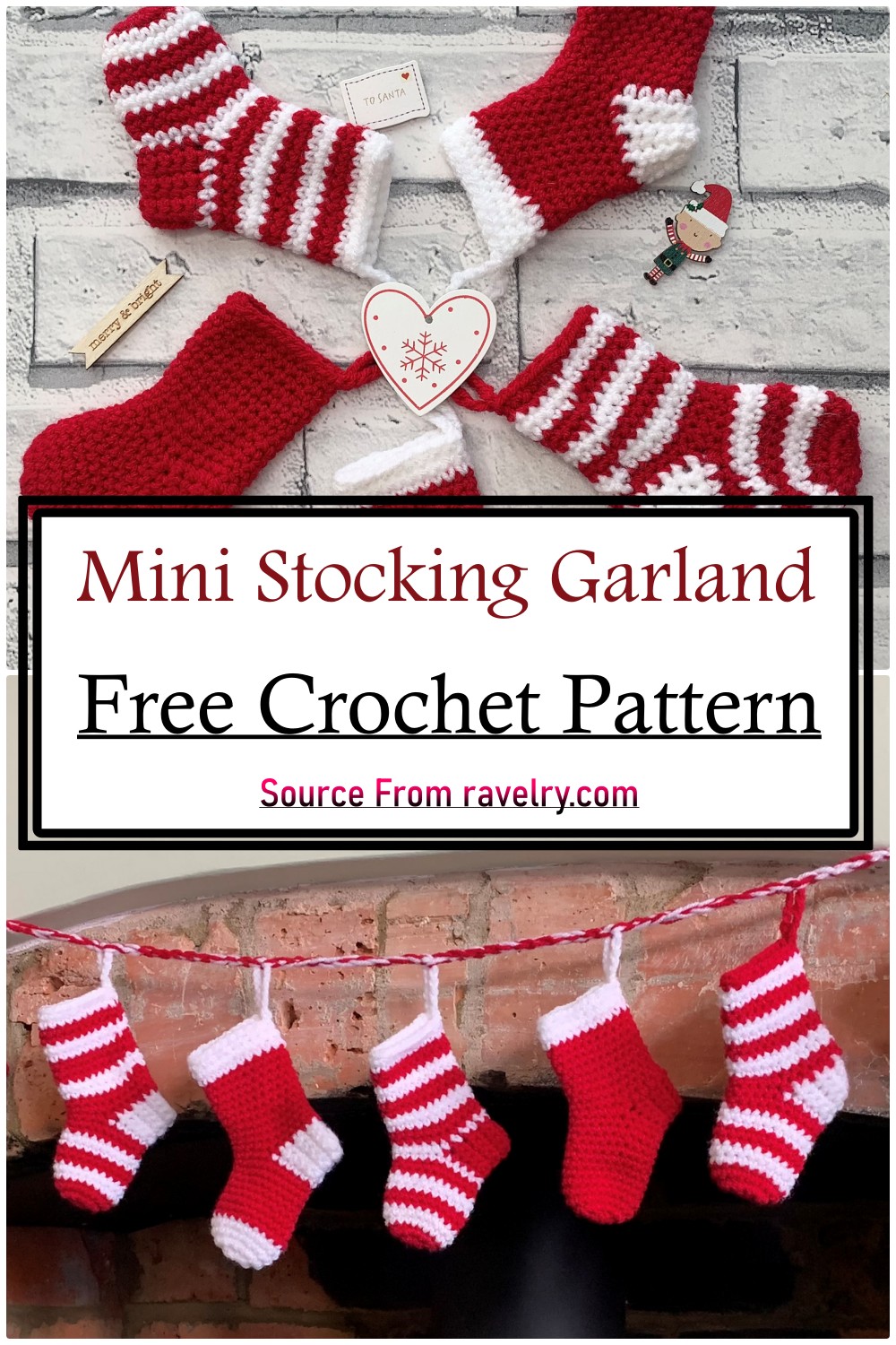 Mini Stocking Garland