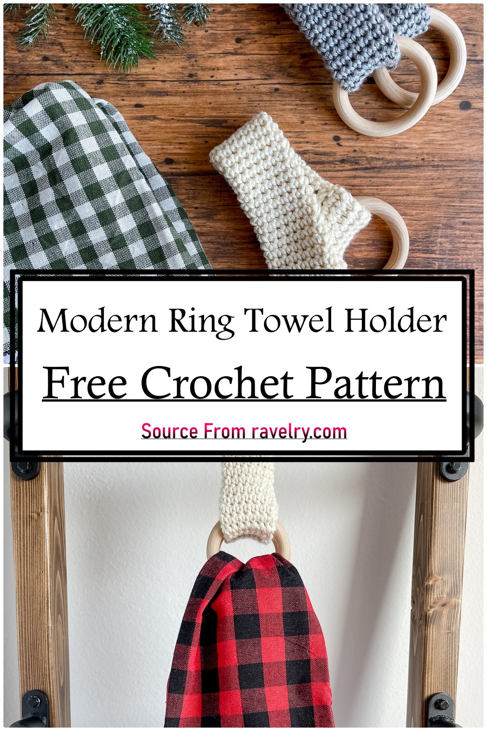 Modern Ring Towel Holder