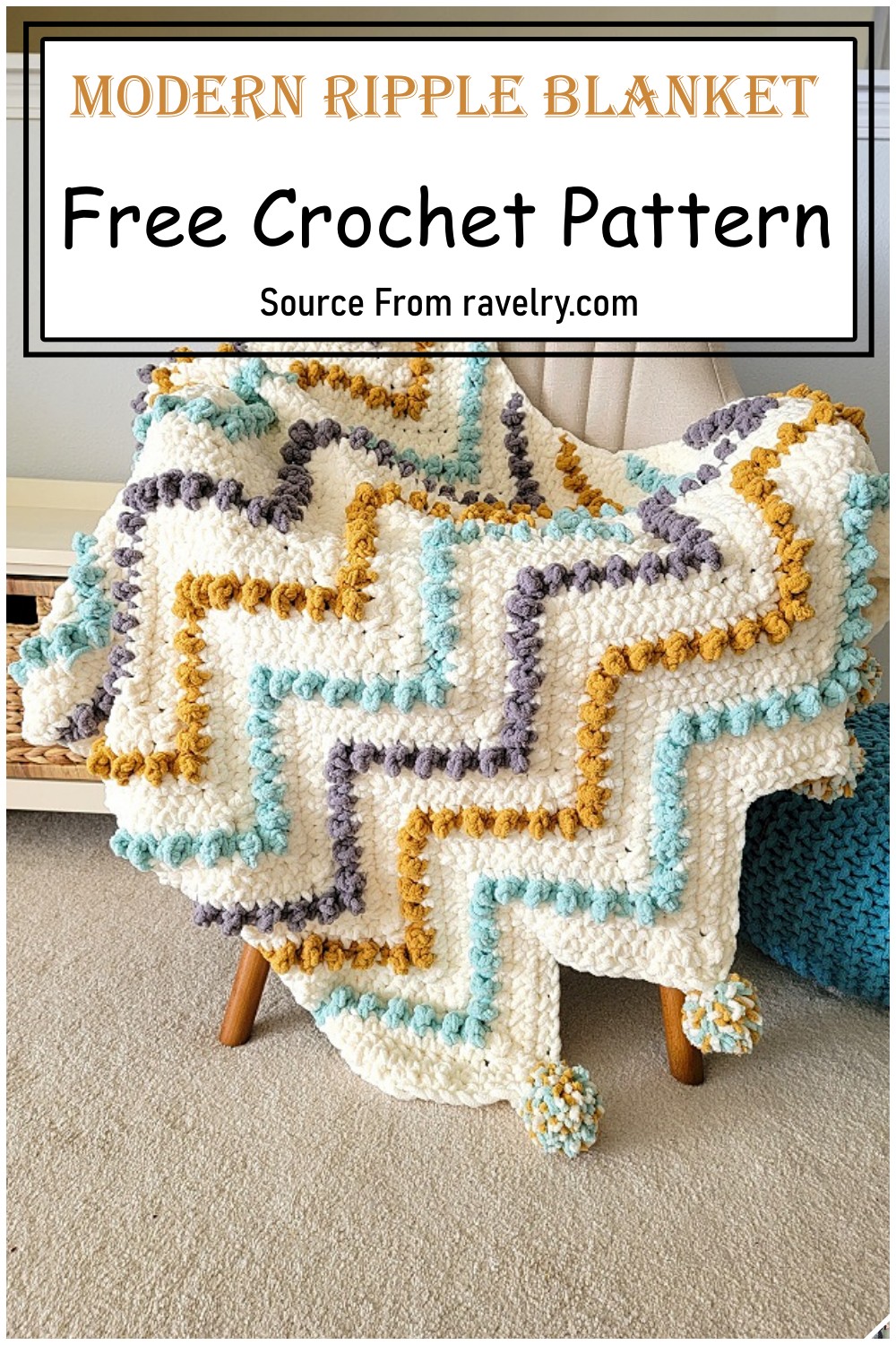 Modern Ripple Blanket