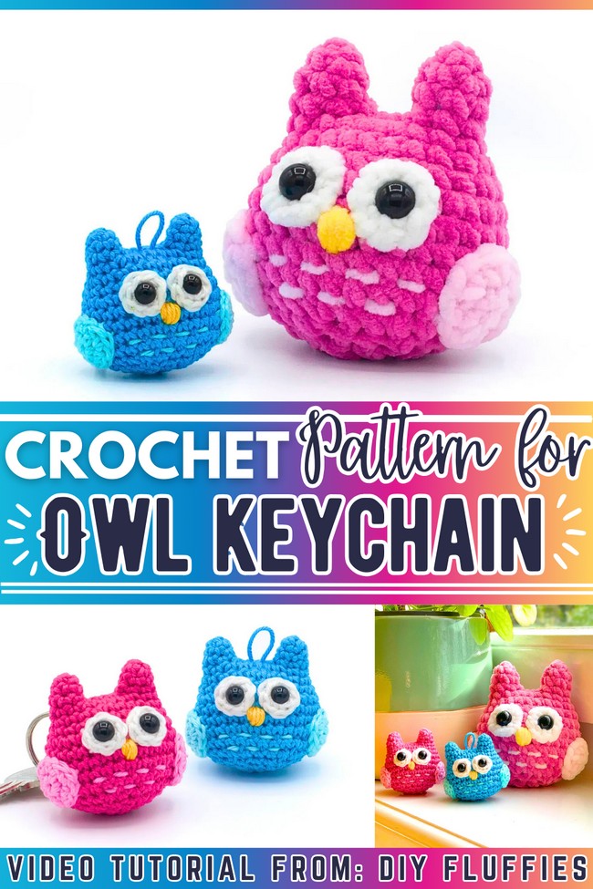Owl Amigurumi Keychain