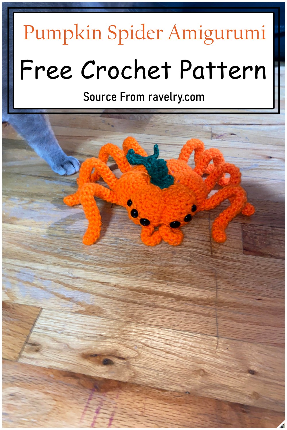 Pumpkin Spider Amigurumi