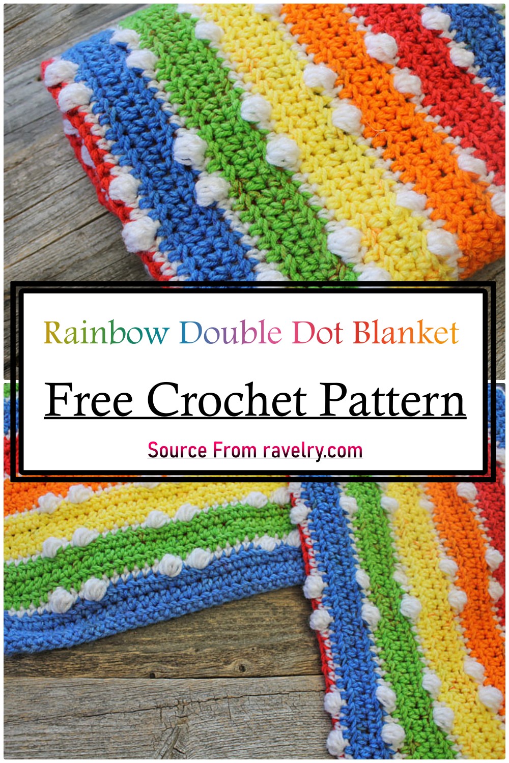 Rainbow Double Dot Blanket