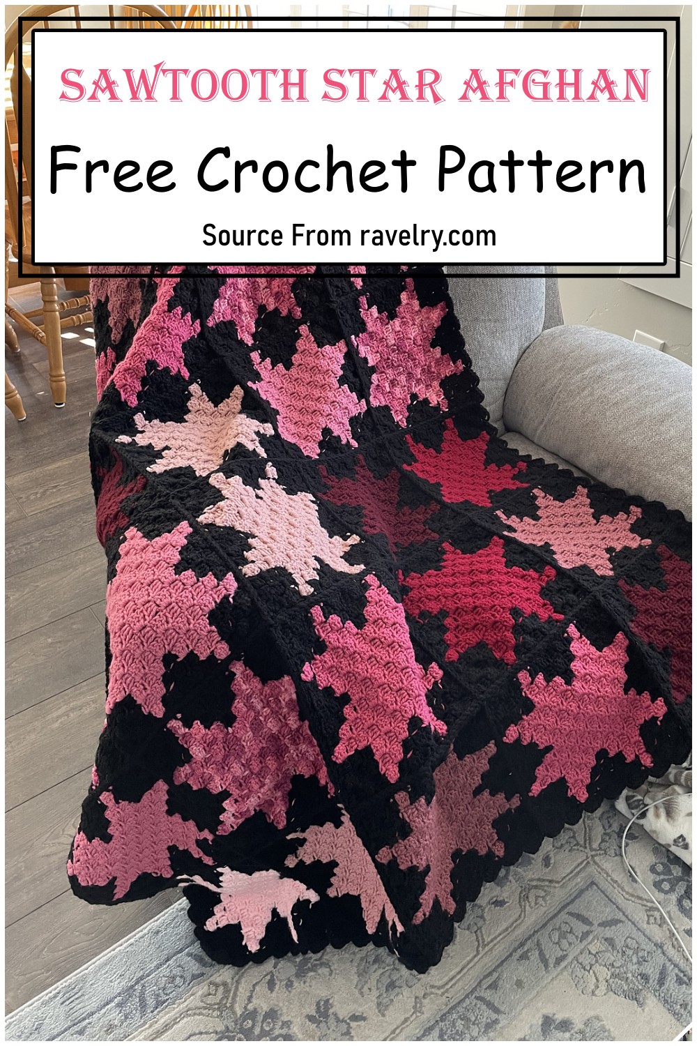 Sawtooth Star Afghan