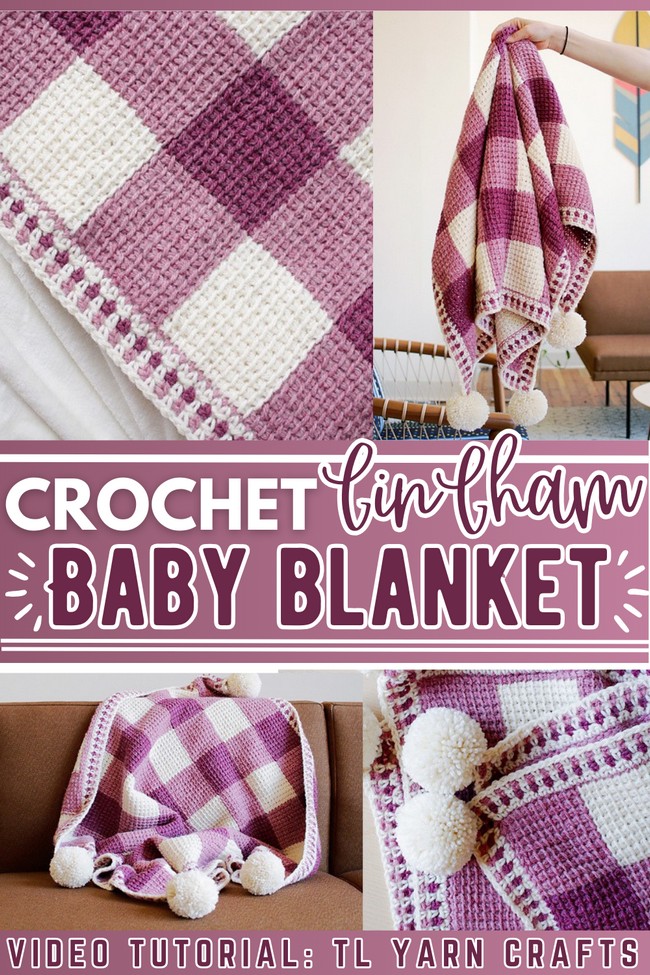 Sweet Gingham Baby Blanket