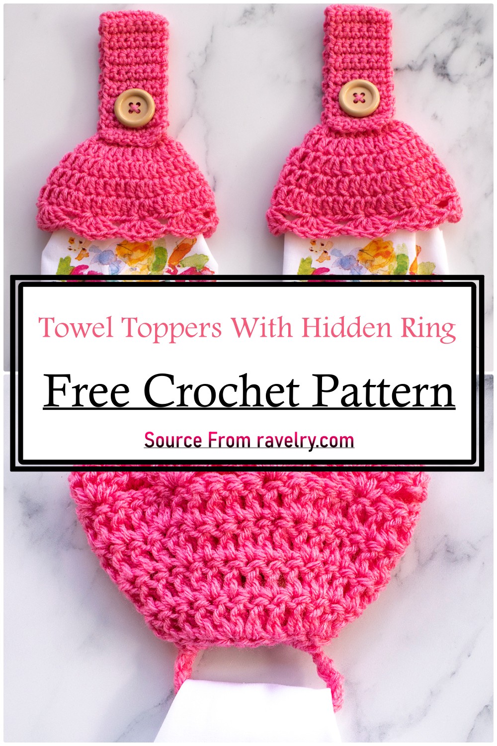 Towel Toppers With Hidden Ring