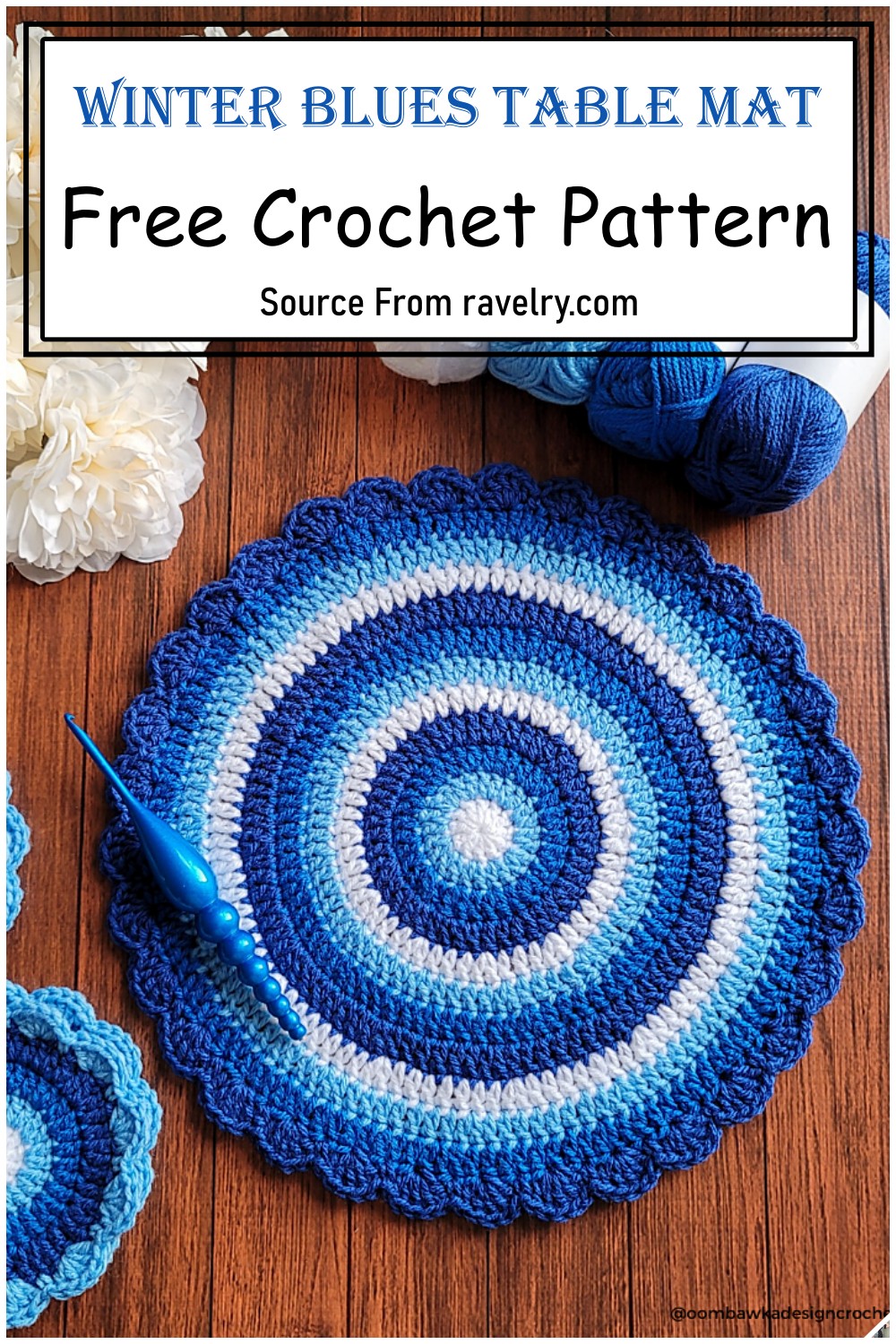 Winter Blues Table Mat
