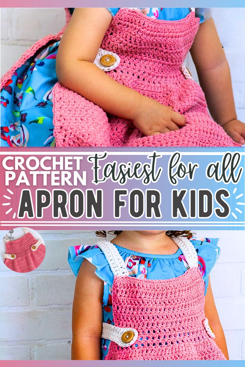 crochet apron for kids