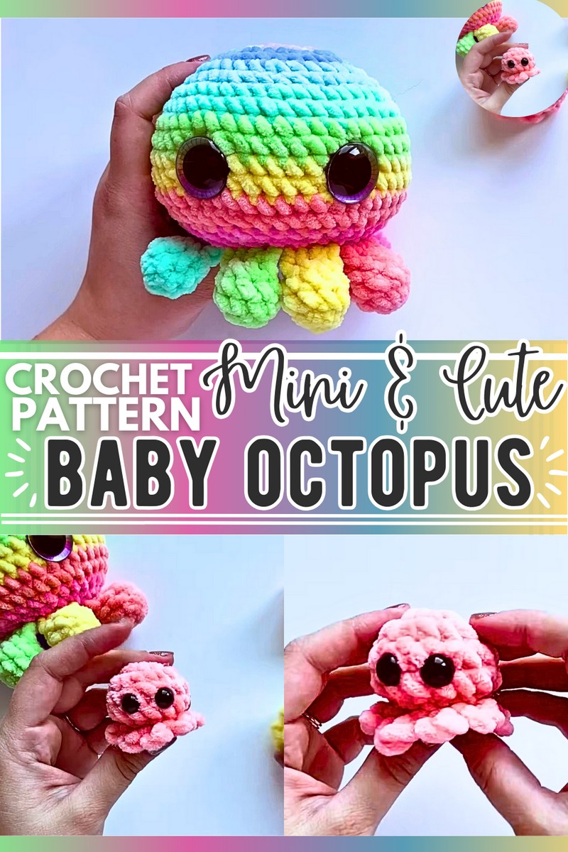 crochet baby octopus