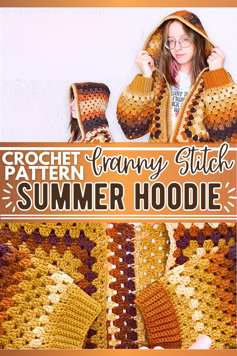 granny stitch crochet hoodie