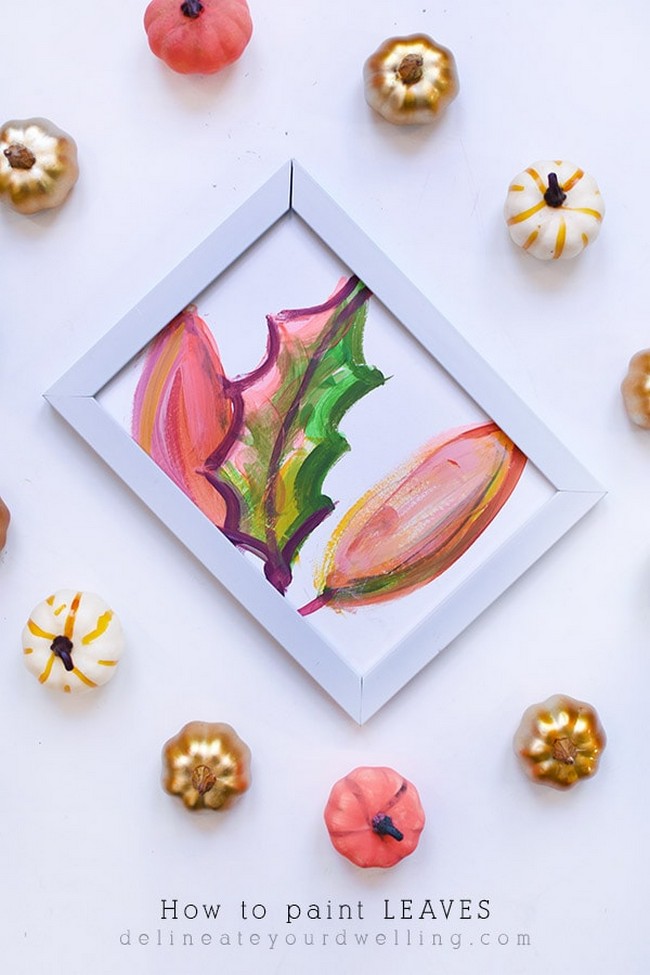 Draw And Paint Autumn Leaves