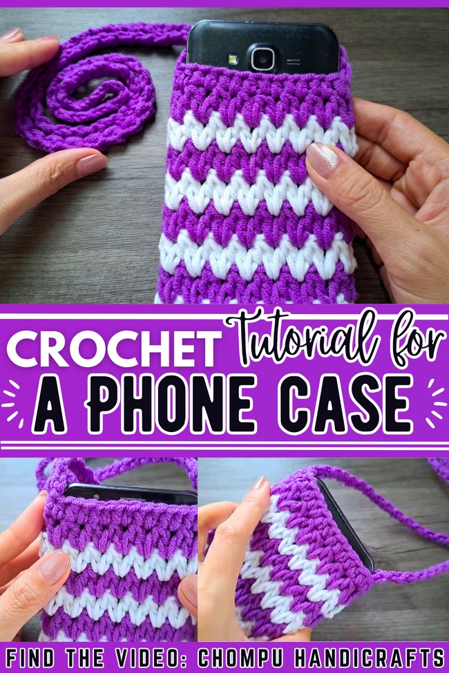 Easy Crochet Phone Bag Tutorial