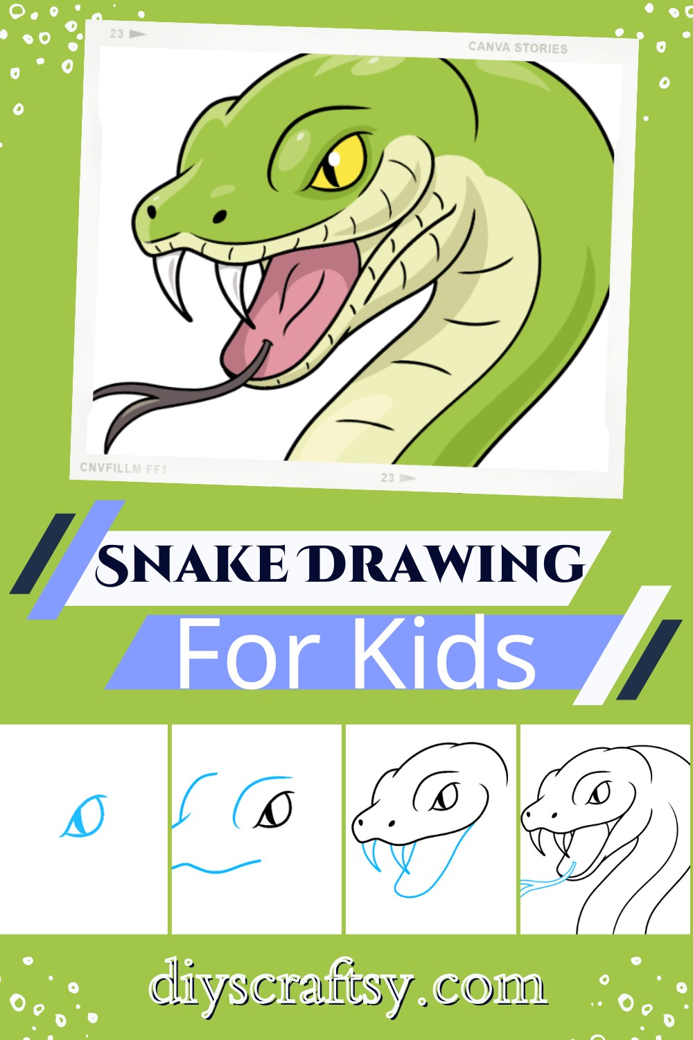 Snake Drawing For Kids