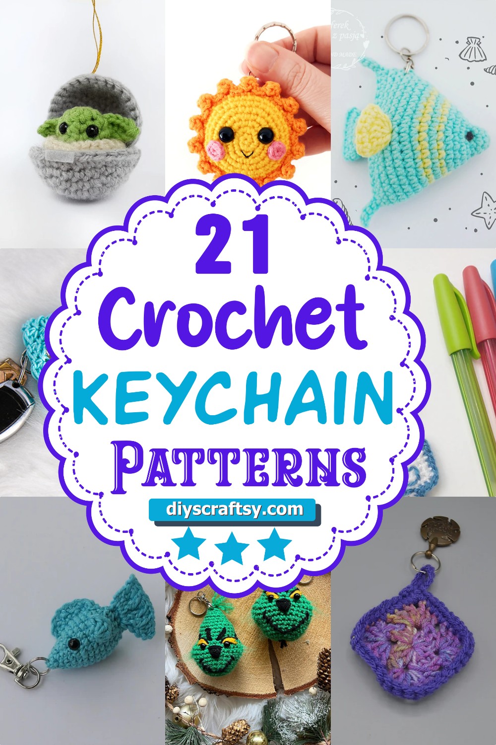 21 Crochet Keychain Patterns