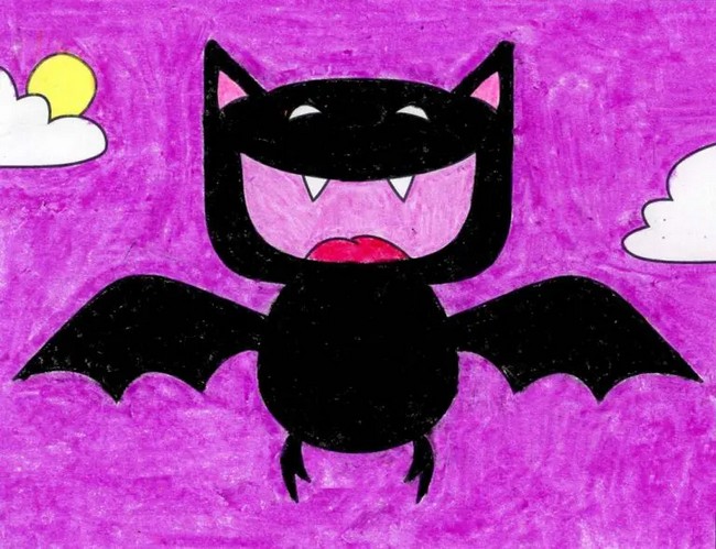 Draw Cartoon Vampire Bat