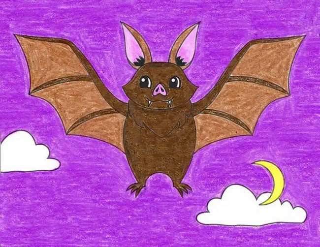 Draw a Flying Bat Tutorial