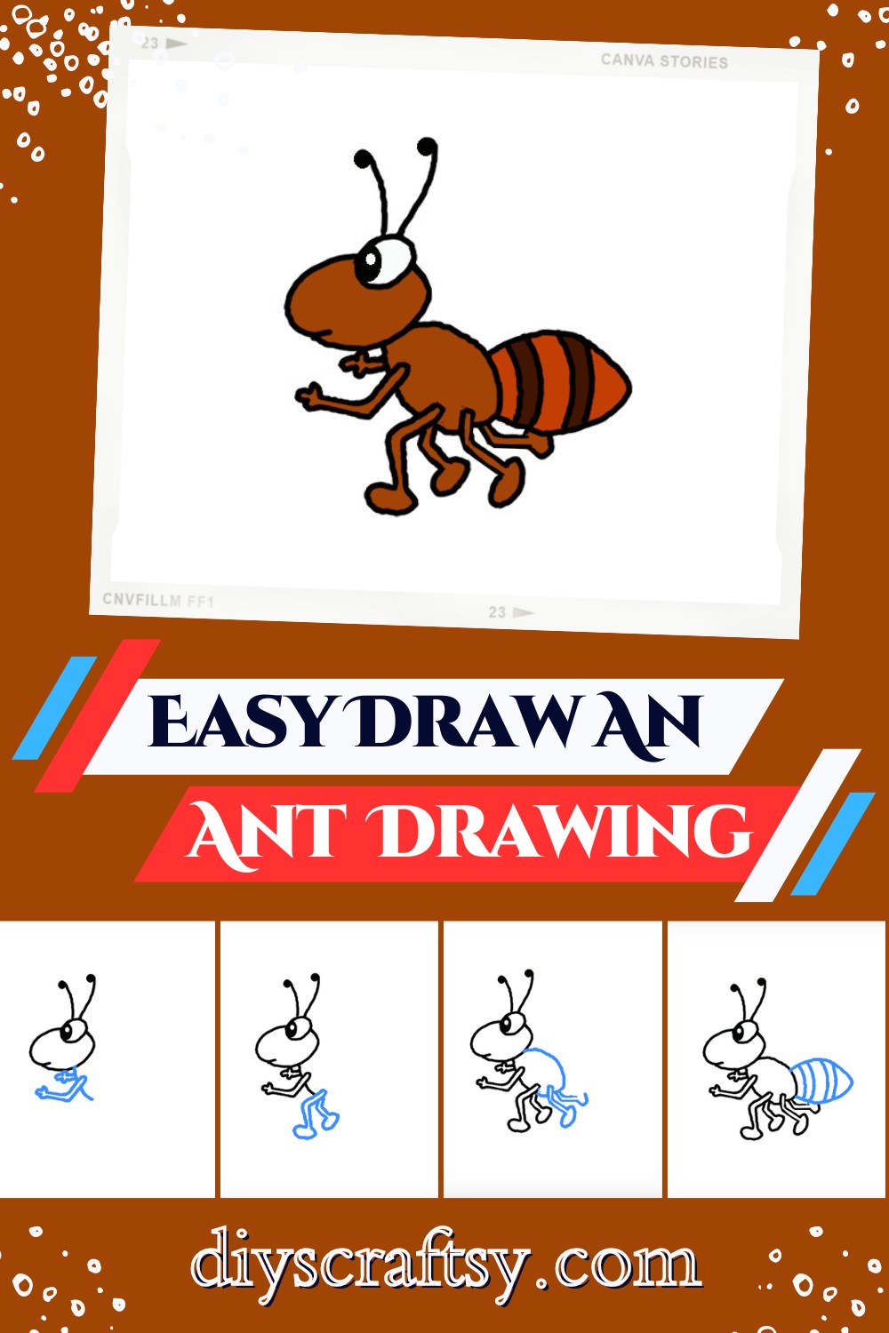 Easy Draw An Ant Drawing