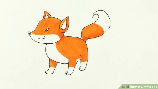 Easy Fox Drawing
