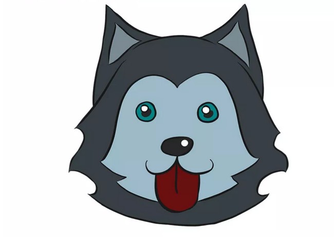 How to Draw a Husky Face Step by Step