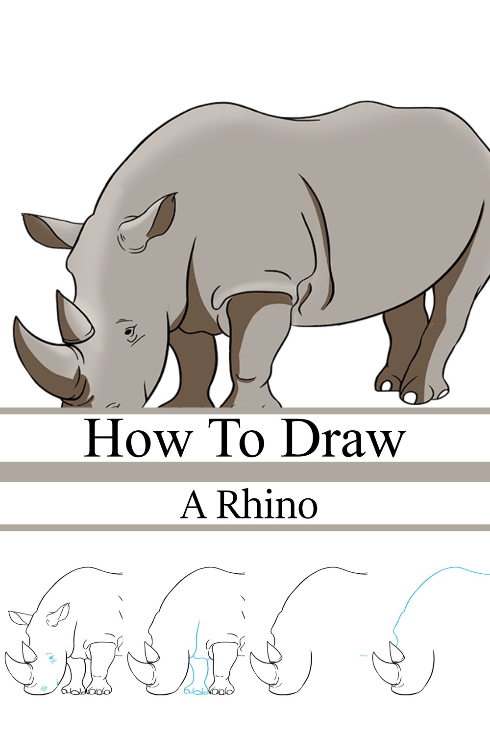How to Draw a Rhino