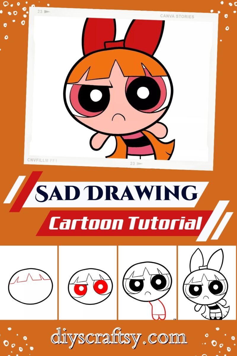 13 Sad Drawing Ideas - How To Draw Sadness - DIYsCraftsy