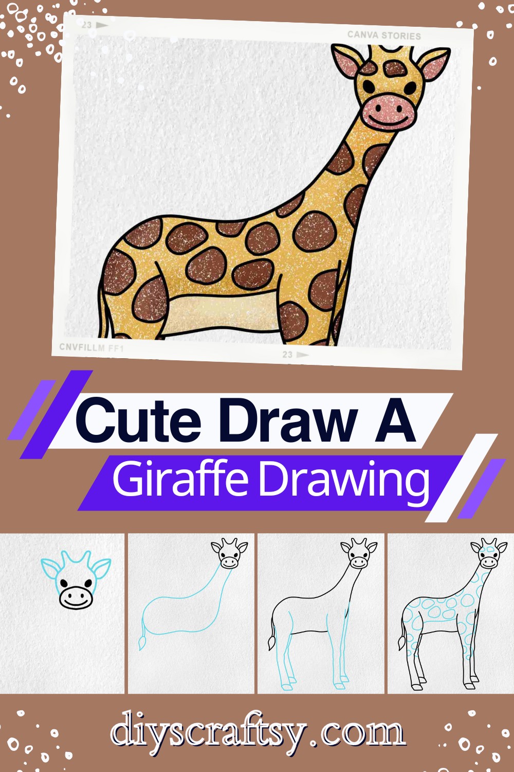 Cute Draw A Giraffe Drawing