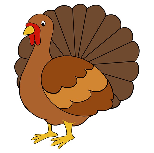 Cute Draw A Turkey