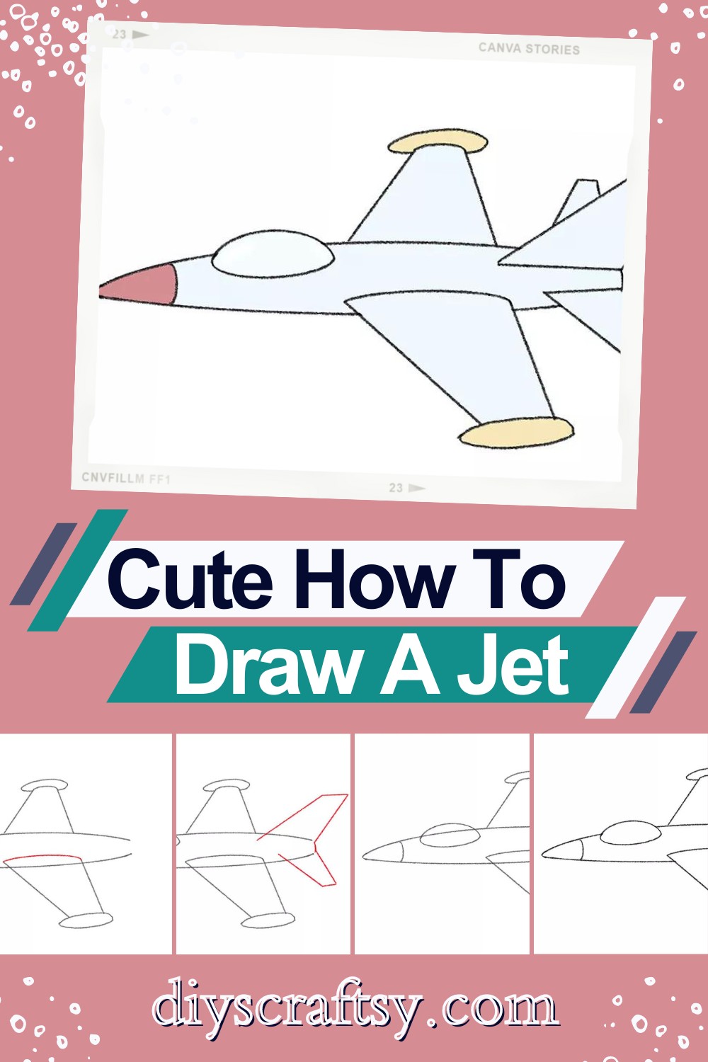 Cute How To Draw A Jet