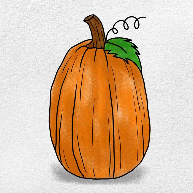 Draw A Pumpkin Easy