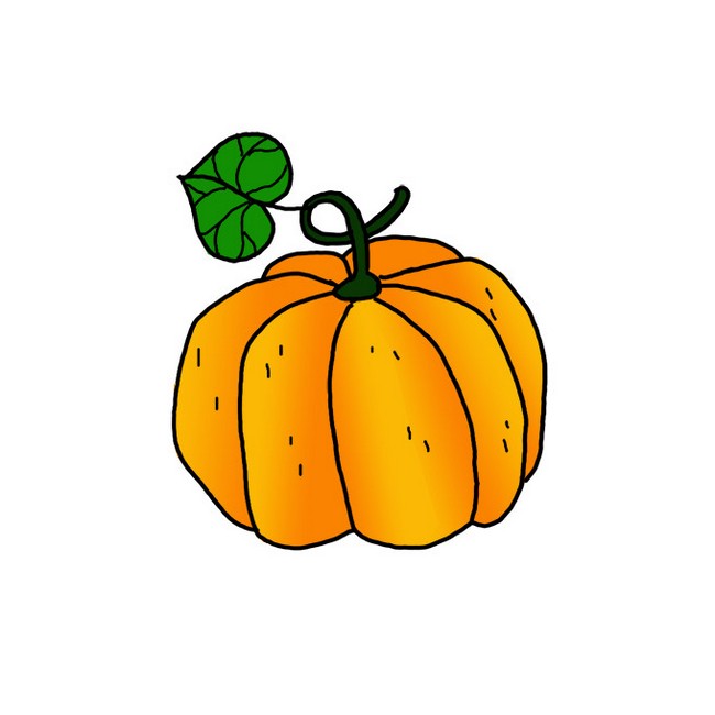 Draw A Pumpkin For Kids