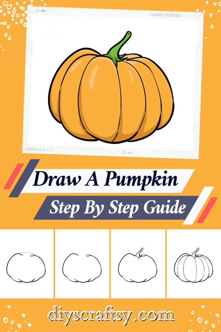 20 Pumpkin Drawing Ideas For Halloween Vibes - DIYsCraftsy