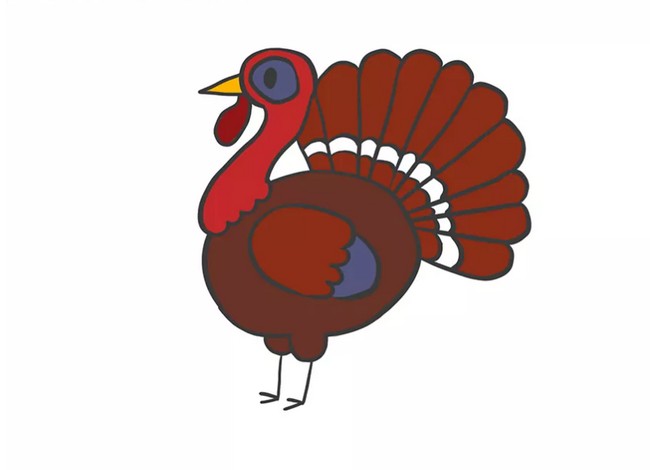 Draw a Cartoon Turkey