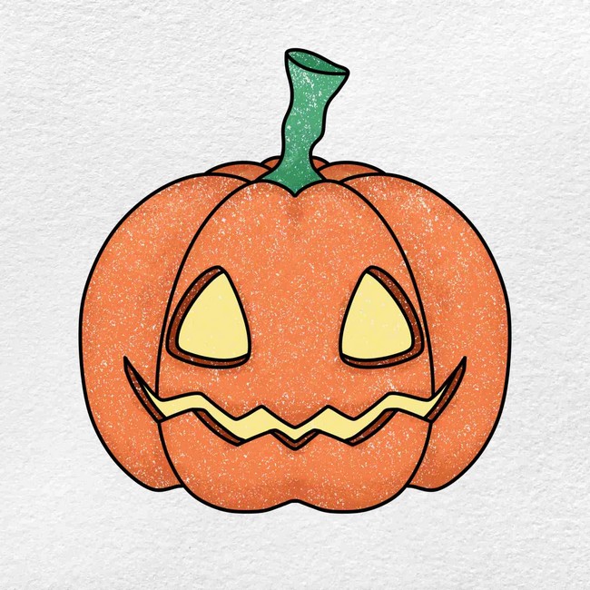 Draw a Halloween Pumpkin