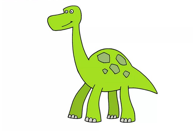 Draw a Simple Dinosaur