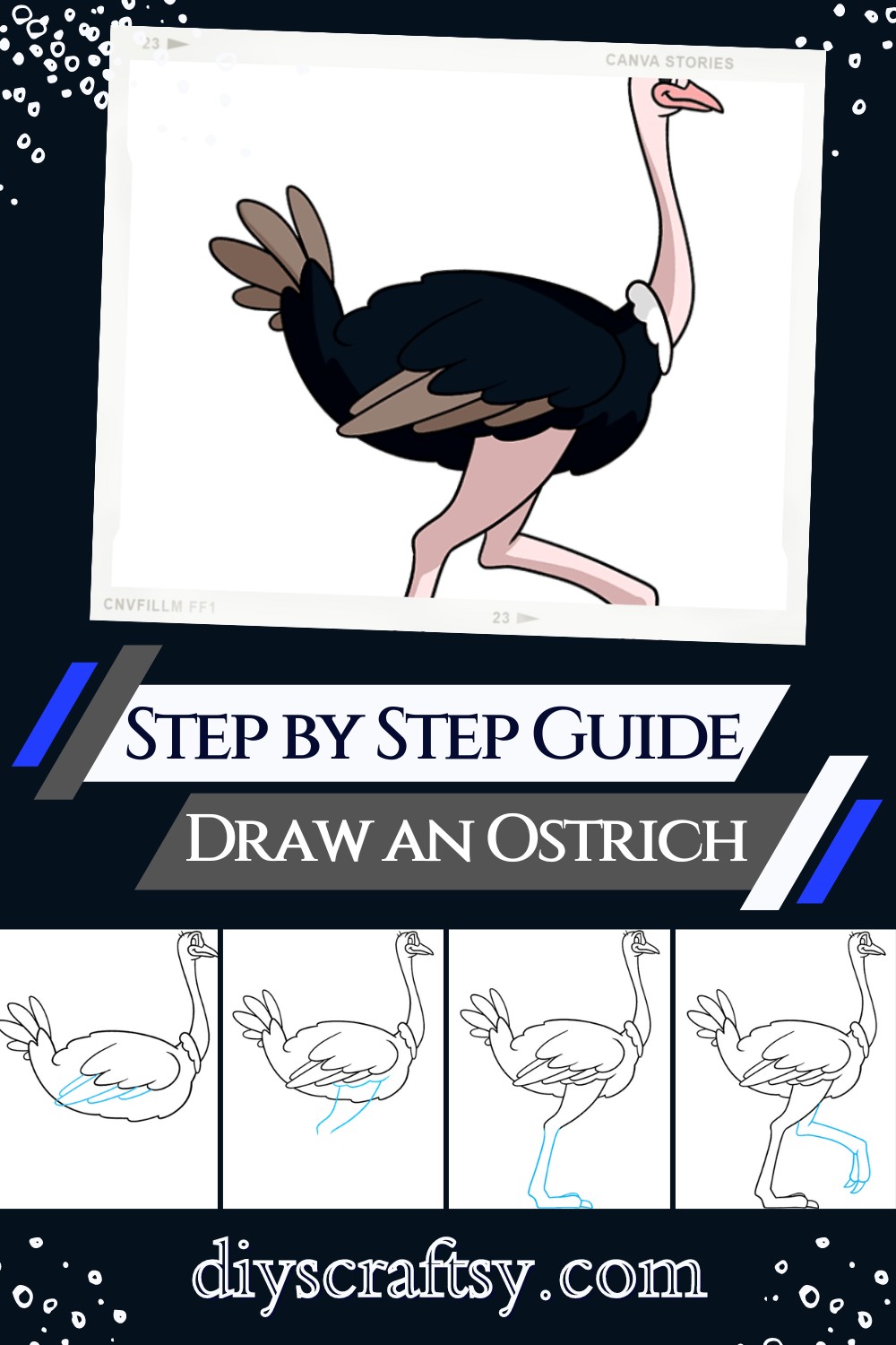 Draw an Ostrich