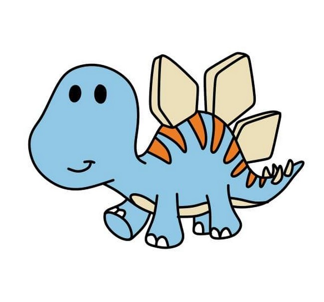 Drawing The Horned Slab Dinosaur