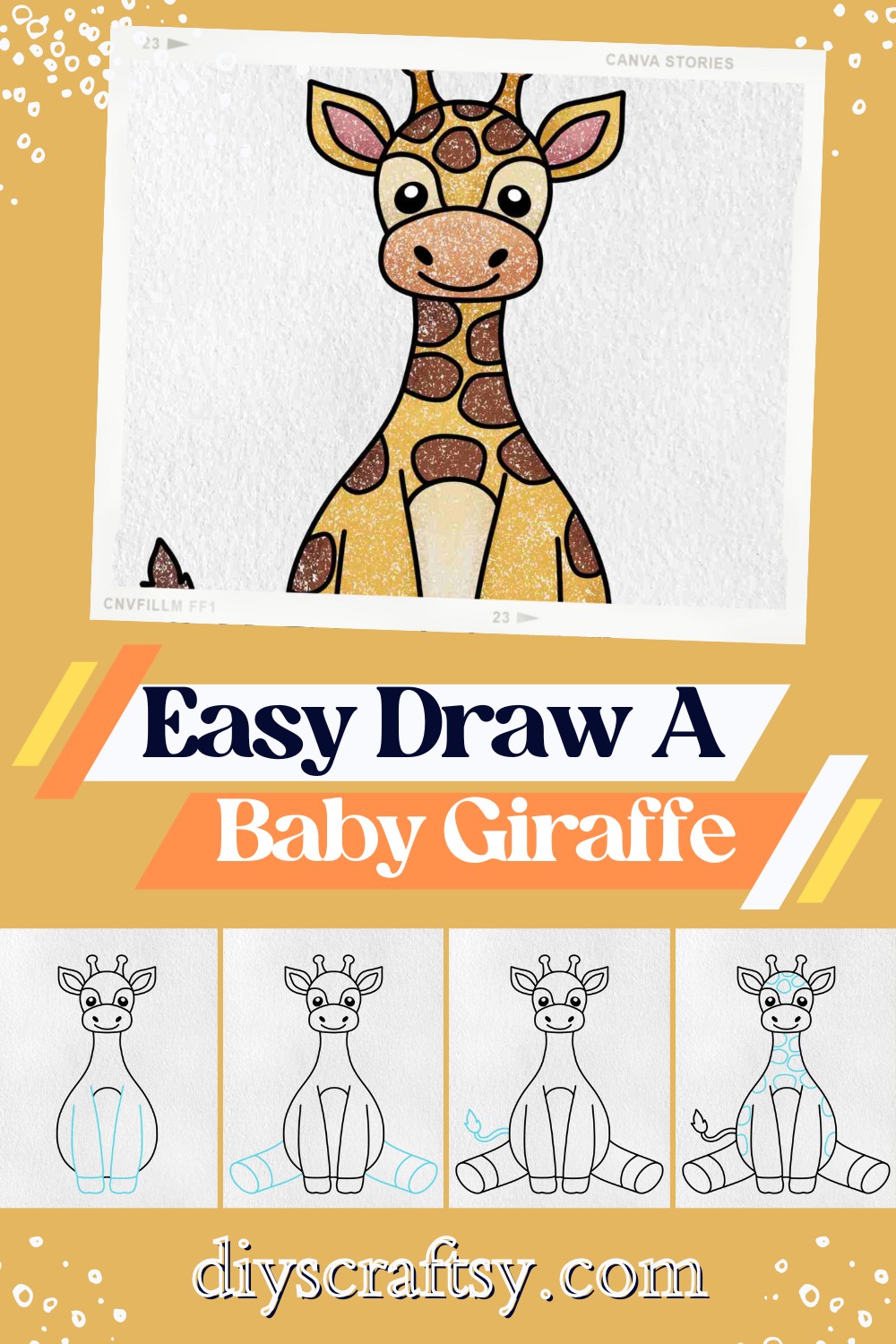 Easy Draw A Baby Giraffe